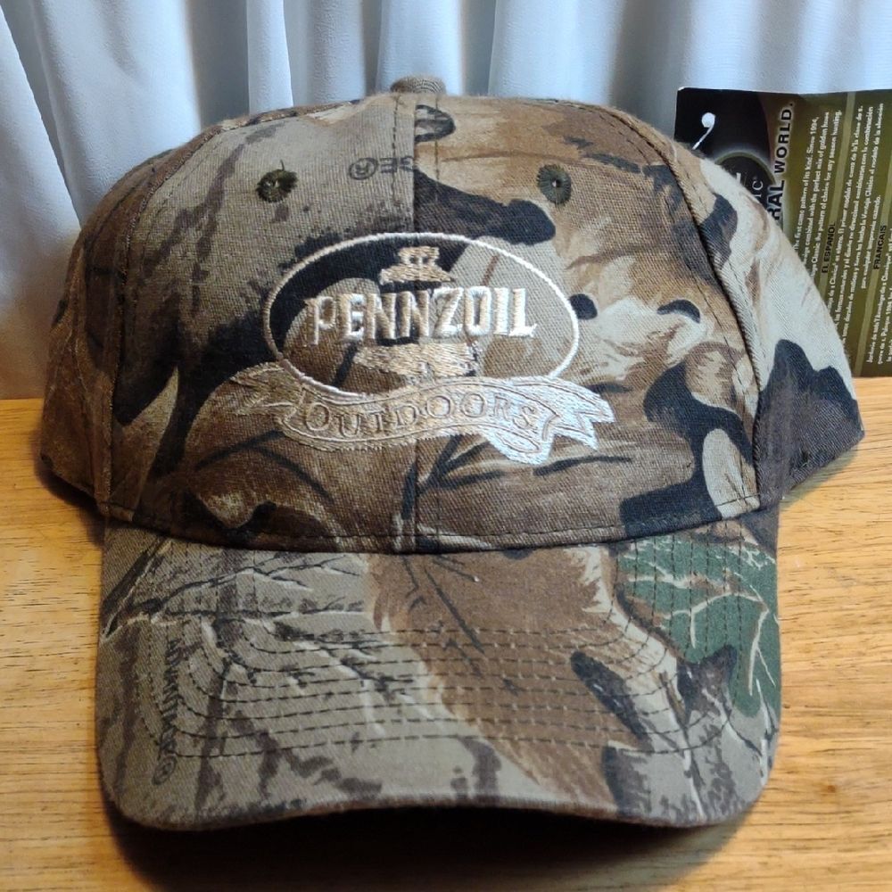 Pennzoil Outdoors Camo Snapback Hat - New